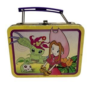Vintage 2000 Digimon Mimi Collectible Mini Tin Metal Lunchbox
